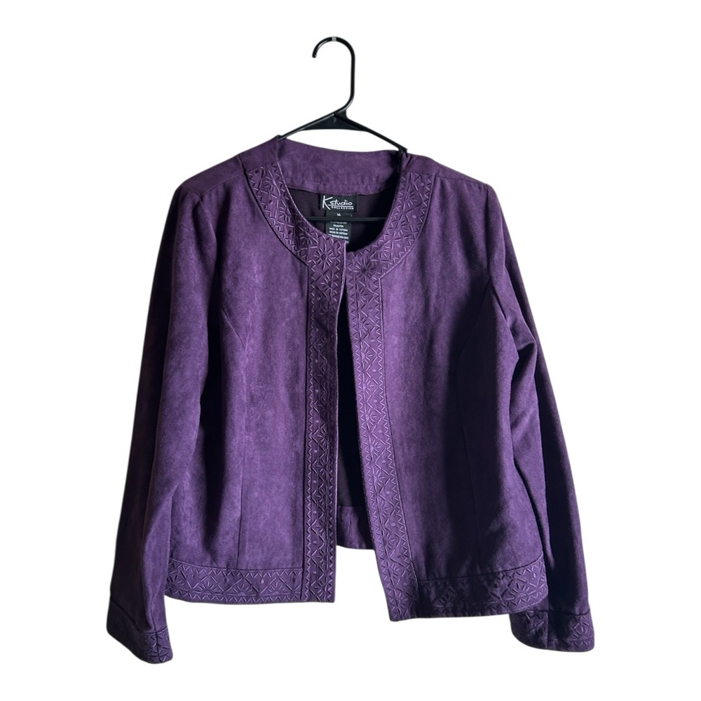 4/$20 K Studio Collection Women's Size 14 Purple Blazer